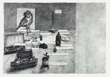 Load image into Gallery viewer, William Kentridge, Table with Sparrow
